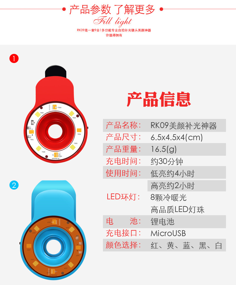 手機LED拍照補光燈 外置通用閃光燈，廣角魚眼鏡頭與工廠直銷的完美結合